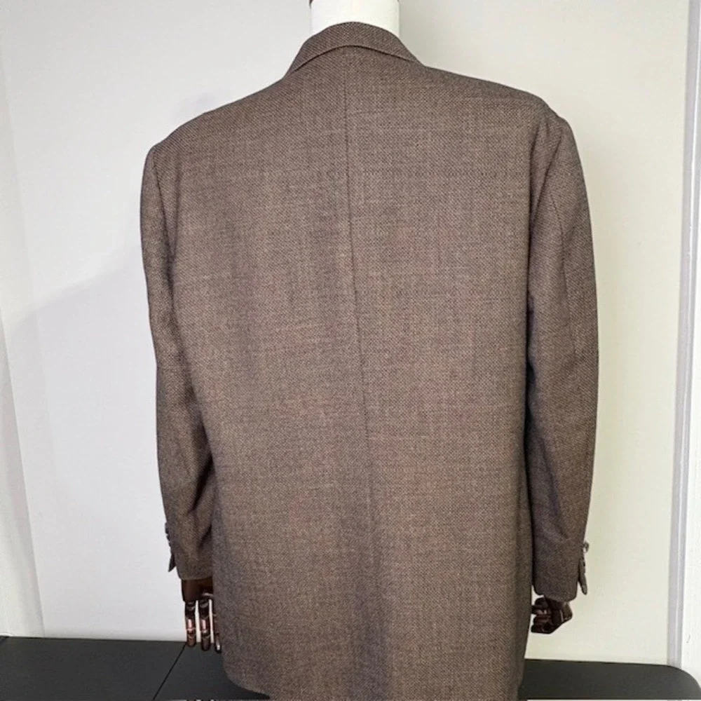 PAL ZILERI Mens Wool Blazer Sport Coat Jacket Brown Size 56 Drop 8 Made in Italy